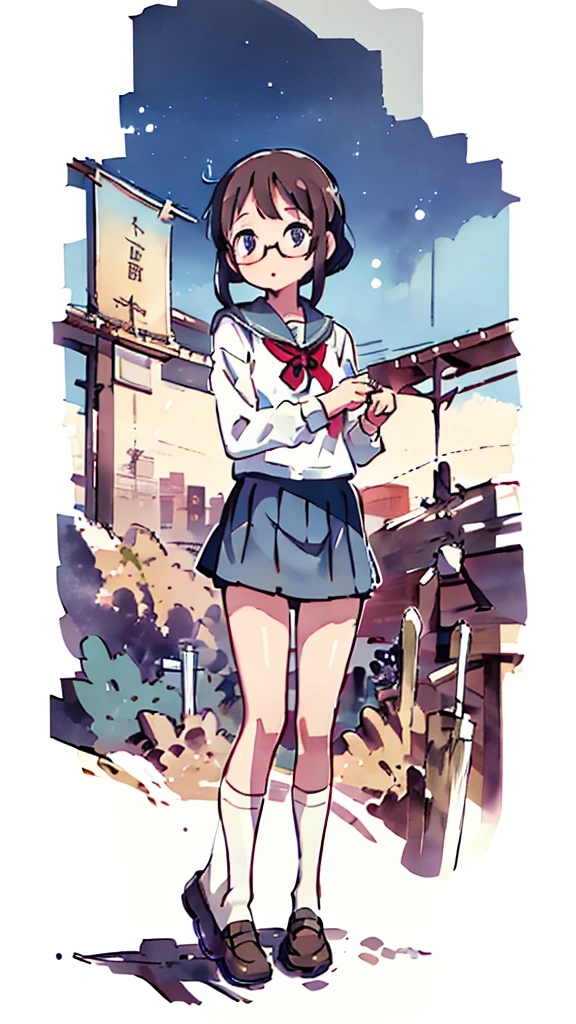 Dazzling Light、Many towers in the distance、Big Moon、metropolis、Tall buildings、Looking up at the stars、water、Midnight、Moon、Blue light、sky、sea、Nsfw、masterpiece, high quality, 4K, HDR,, Stable Diffusion prompt: schoolgirl with short、brown hair and red-framed glasses, wearing a white blouse and navy skirt, white panties visible, navy socks and brown loafers, in a state of arousal and trembling with sexual climax,simple illustration style, In a nichijou (everyday life) Setting Image generation AI model used: Stable Diffusion (eleet- model)
id: i2