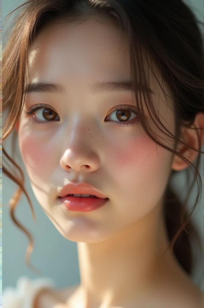 Hey Ai generate a picture of beautiful girl with dimple on cheek