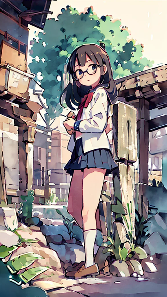 Dazzling Light、Many towers in the distance、Big Moon、metropolis、Tall buildings、Looking up at the stars、water、Midnight、Moon、Blue light、sky、sea、Nsfw、masterpiece, high quality, 4K, HDR,, Stable Diffusion prompt: schoolgirl with short、brown hair and red-framed glasses, wearing a white blouse and navy skirt, white panties visible, navy socks and brown loafers, in a state of arousal and trembling with sexual climax,simple illustration style, In a nichijou (everyday life) Setting Image generation AI model used: Stable Diffusion (eleet- model)
id: i2