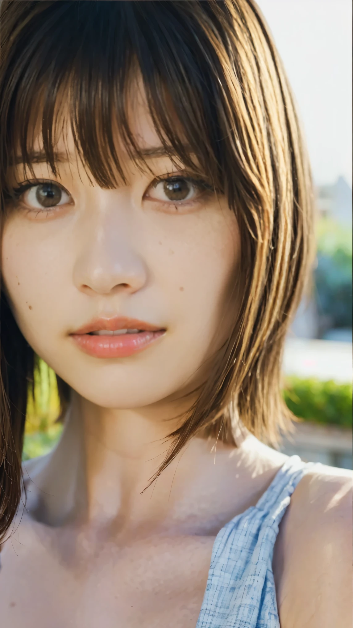 Everything modern:1.66, Cute Japanese Women Photos, smile, 20-year-old, Oil and hair palm for one-length straight hair:1.55, (photo Realistic:1.4), (hyper Realistic:1.4), (Realistic:1.3), (Smoother lighting:1.05), (Improving the quality of cinema lighting:0.9), 32K, 1 girl,20-year-oldの女の子, Realistic lighting, Backlight, The light shines on your face, Ray Tracing, (Bright light:1.2), (Improvement of quality:1.4), (Highest quality Realistic textured skin:1.4), fine grain, Detailed face,(smile:1.0), (Emphasis on face close-up:1.3), (Enhances the beauty of skin texture:1.1),((Extremely precise and accurate anatomy:1.0)), (Enhances the beauty of skin texture:1.1), Clean and glowing skin, mesh, thin:1.2, (Realistic:1.3), Realisticなライティング, (Smoother lighting:1.05), 32K, One Japanese woman, fine grain, Detailed face, (Film Grain:1.1),(Accentuates body lines:1.1), High resolution, Natural look, Kind eyes, Improves hair quality, Delicate light and shadow, Transparent muscles, Graceful pose, Beautiful Eyes, Sharp details, Soft light reflection, Beautiful contours, Delicate skin tone, Fine hair texture,Cute Japanese Women Photos,