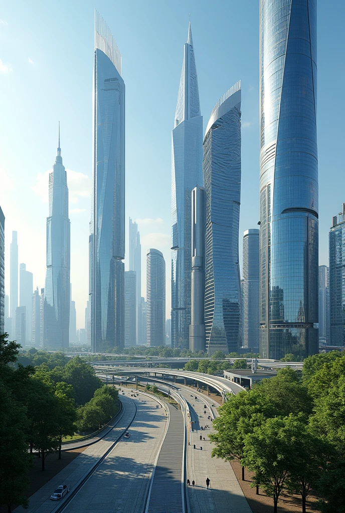 A very beautiful and modern city, different from the others