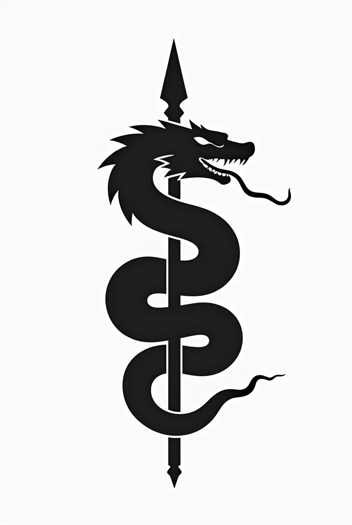 Create a record label with a black snake surrounding a white flag on the cover. 
