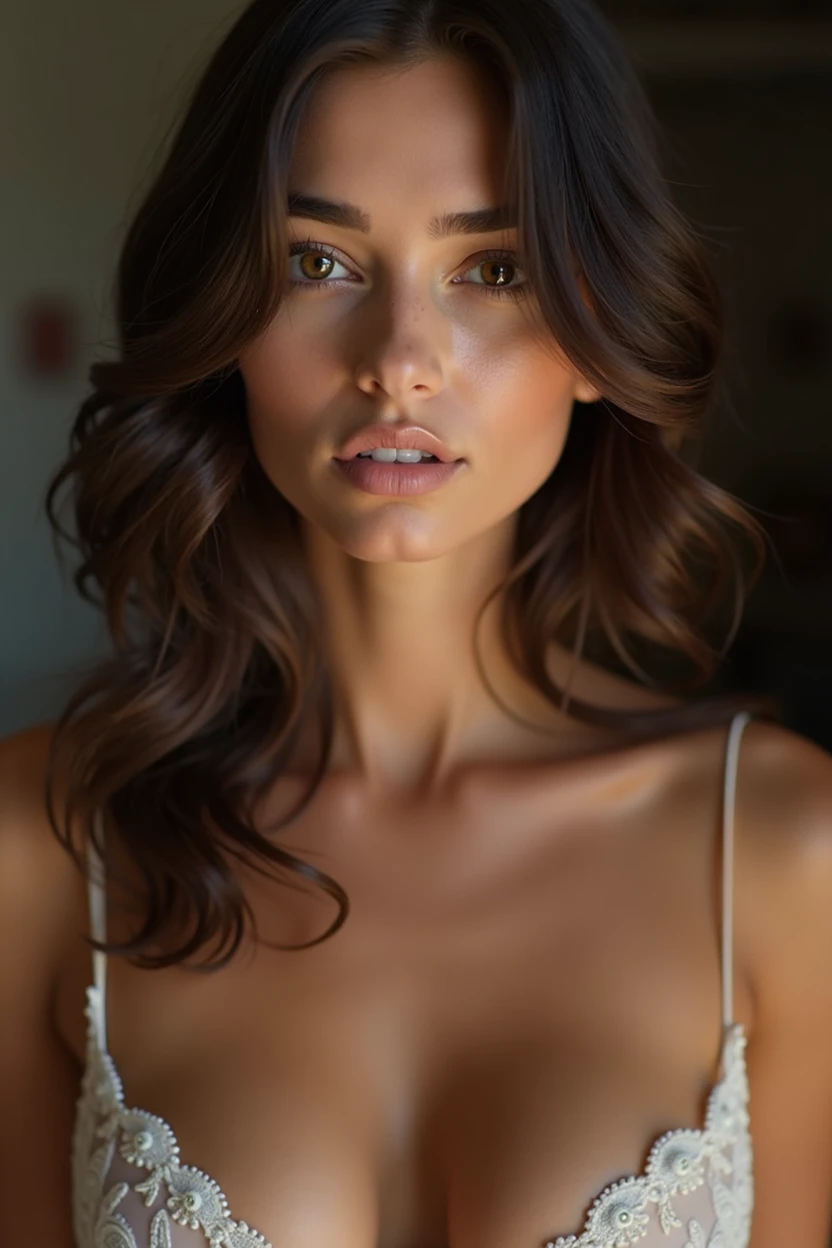 portrait Beautiful sexy brunette woman