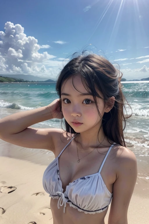 A girl on the beach