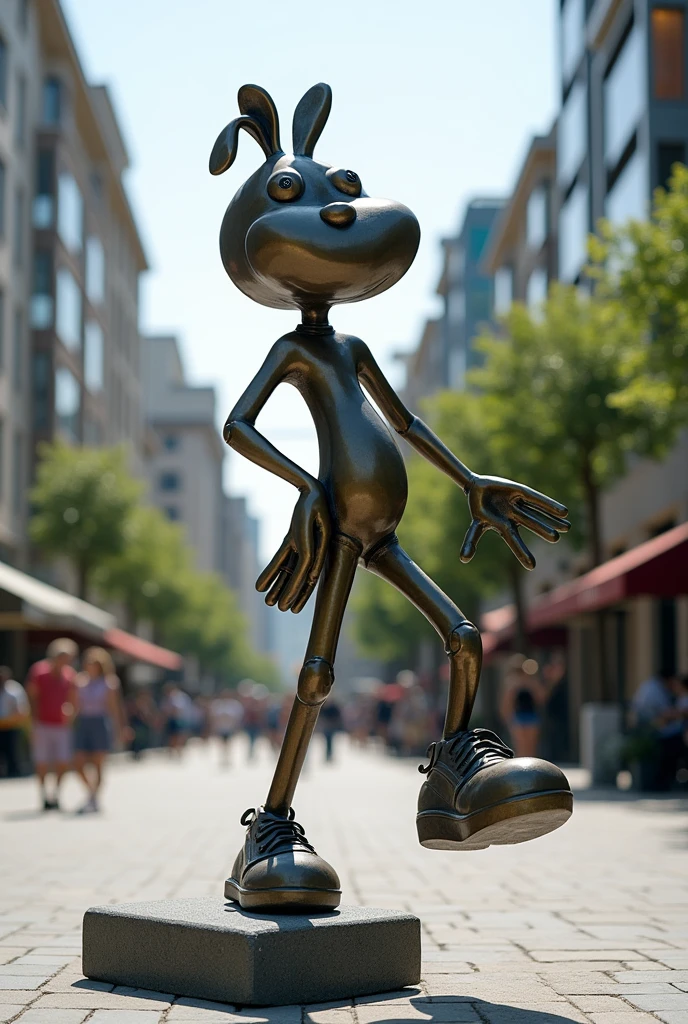 Funny statue that refers to change in life