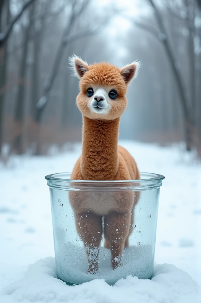 Alpaca in ice bucket 