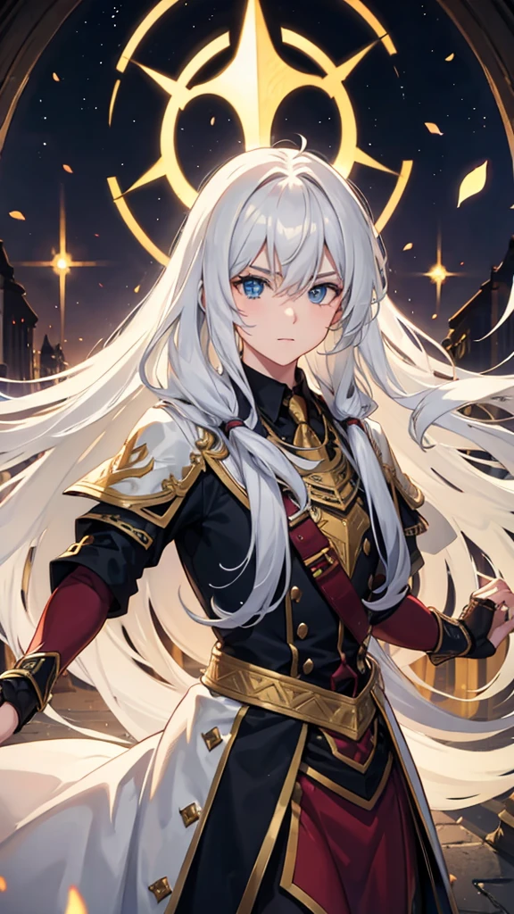 ENTP long haired man, strong and handsome