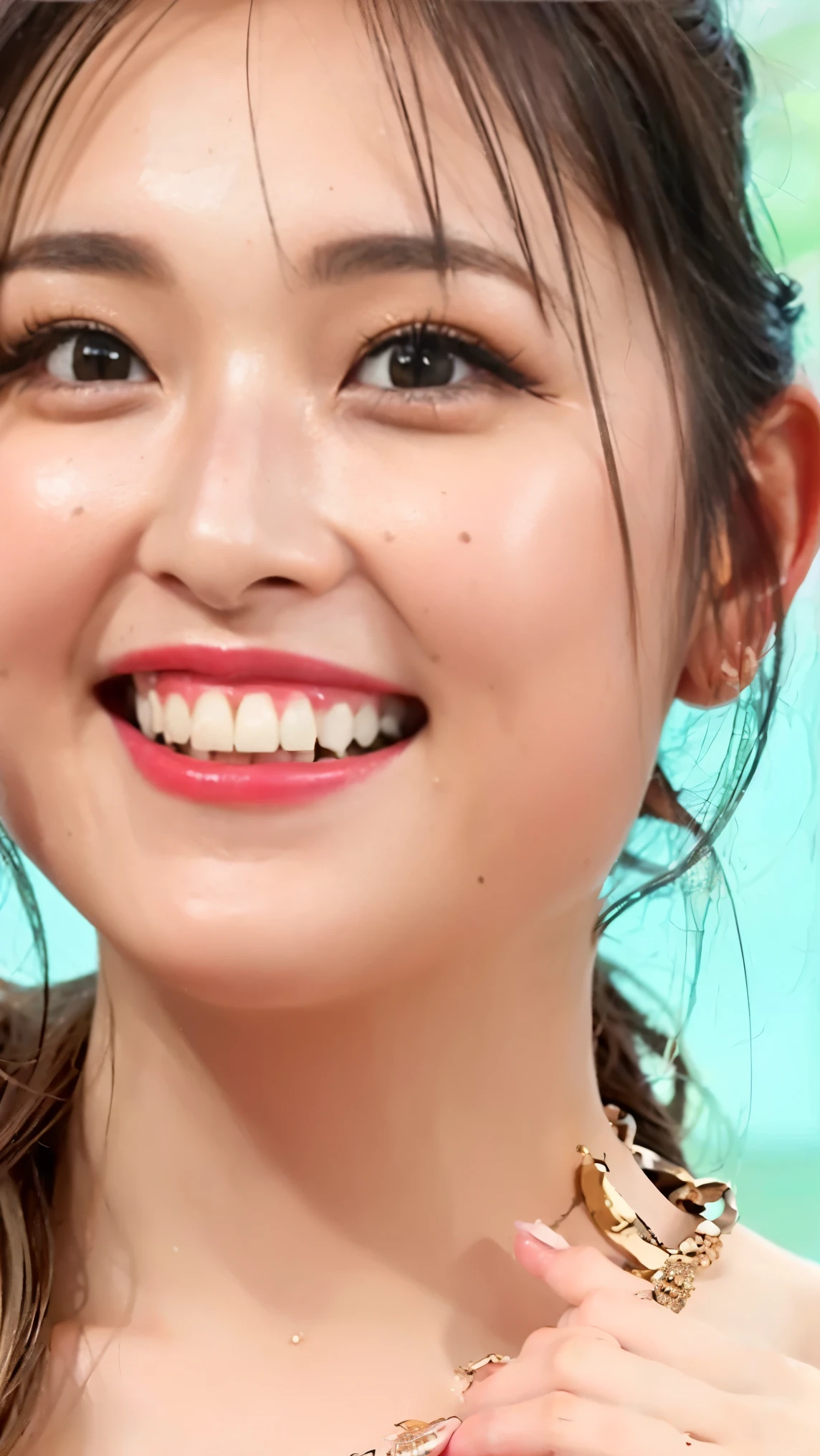 Everything modern:1.66, Cute Japanese Women Photos, smile, 20-year-old, Oil and hair palm for one-length straight hair:1.55, (photo Realistic:1.4), (hyper Realistic:1.4), (Realistic:1.3), (Smoother lighting:1.05), (Improving the quality of cinema lighting:0.9), 32K, 1 girl,20-year-oldの女の子, Realistic lighting, Backlight, The light shines on your face, Ray Tracing, (Bright light:1.2), (Improvement of quality:1.4), (Highest quality Realistic textured skin:1.4), fine grain, Detailed face,(smile:1.0), (Emphasis on face close-up:1.3), (Enhances the beauty of skin texture:1.1),((Extremely precise and accurate anatomy:1.0)), (Enhances the beauty of skin texture:1.1), Clean and glowing skin, mesh, thin:1.2, (Realistic:1.3), Realisticなライティング, (Smoother lighting:1.05), 32K, One Japanese woman, fine grain, Detailed face, (Film Grain:1.1),(Accentuates body lines:1.1), High resolution, Natural look, Kind eyes, Improves hair quality, Delicate light and shadow, Transparent muscles, Graceful pose, Beautiful Eyes, Sharp details, Soft light reflection, Beautiful contours, Delicate skin tone, Fine hair texture,Cute Japanese Women Photos,