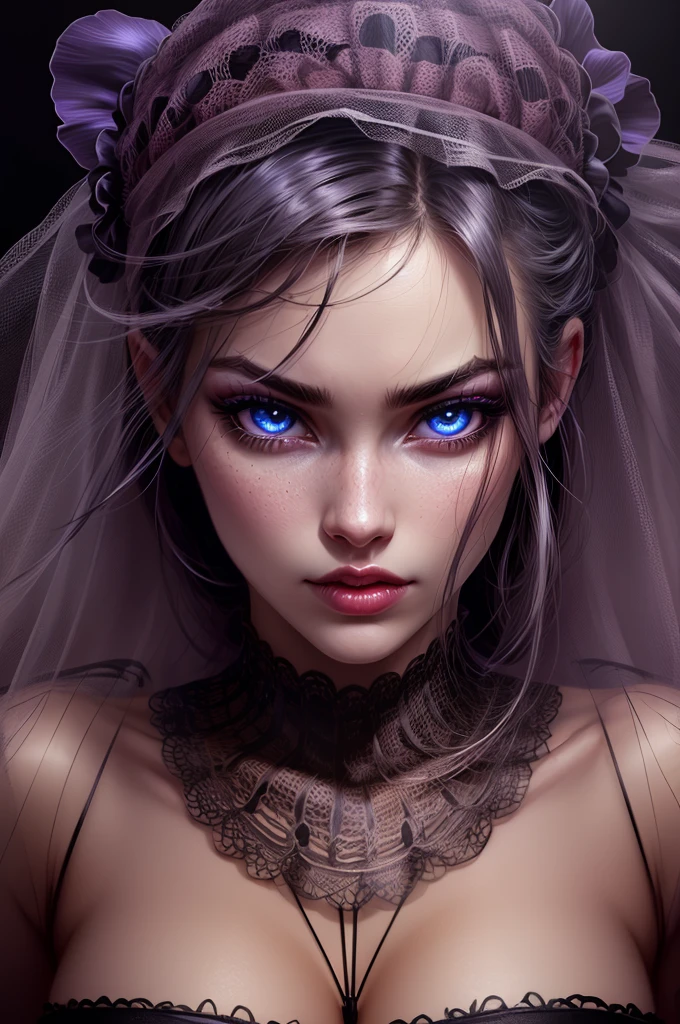 A slutty whore wearing PVC lingerie and fishnet, beautiful detailed eyes, beautiful detailed lips, extremely detailed face and body, long eyelashes, seductive pose, dramatic lighting, cinematic composition, vibrant colors, dark and moody atmosphere, chiaroscuro lighting, high contrast, hyper realistic, 8k, photorealistic, masterpiece