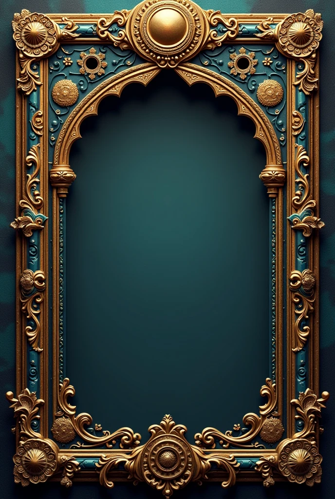 Esoteric Instagram template ornamented oriental romani style framed