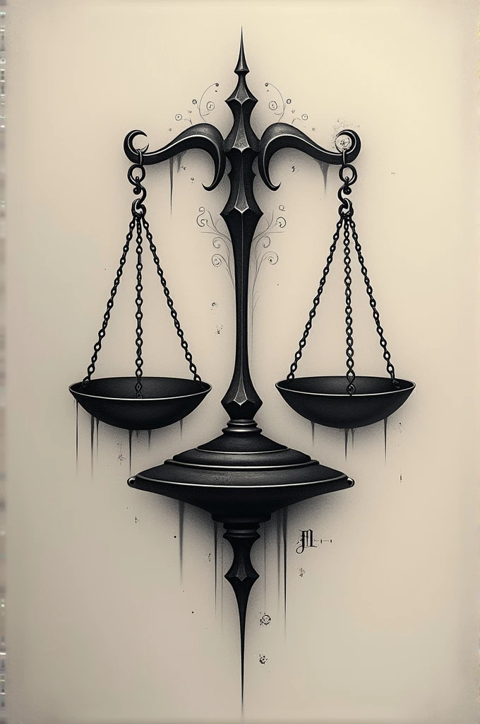 A small tattoo for Libra, with some elegance, style and evil