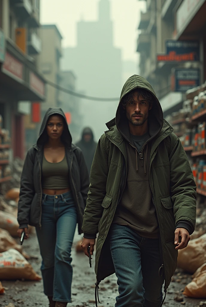 Monday? More like a day of survival. Supermarkets become fortresses, and every item counts: takeout, water, and ammunition.