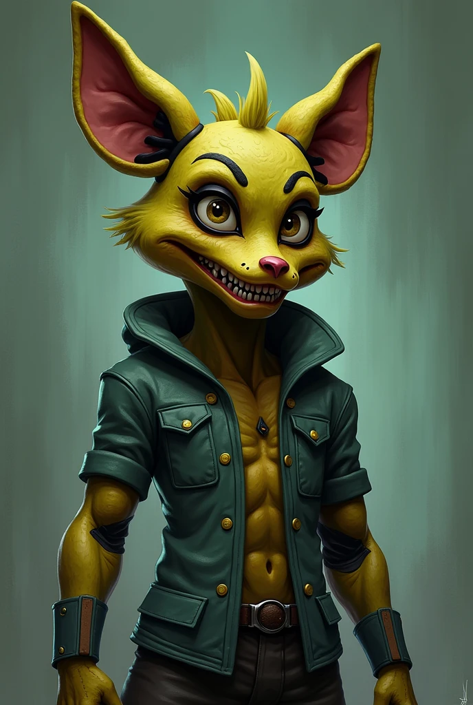 Create the character nopor frenni from fnaf naked