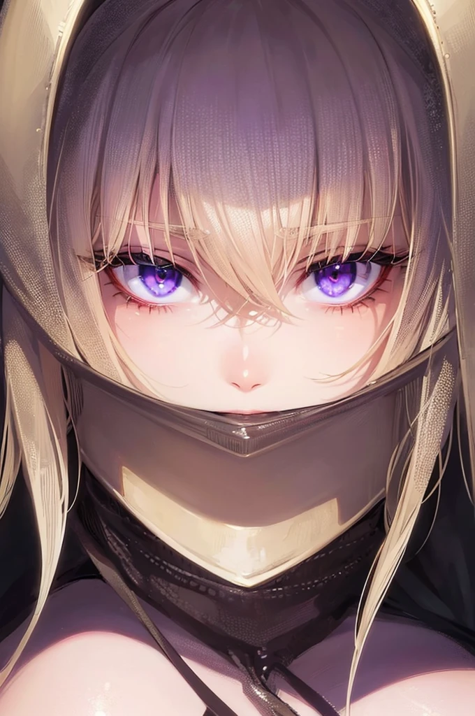 (master quality, amazing art, amazing eyes), close up on the eyes, beautiful girl, beautiful eyes, purple eyes, Furrowed eyes, amazing detail in the eyes, short hair, seductive, deep eyes, blonde hair, very close up, cheeky expression, seductive intentions, detailed furrows in the eyes, lined eyes, extremely detailed iris,