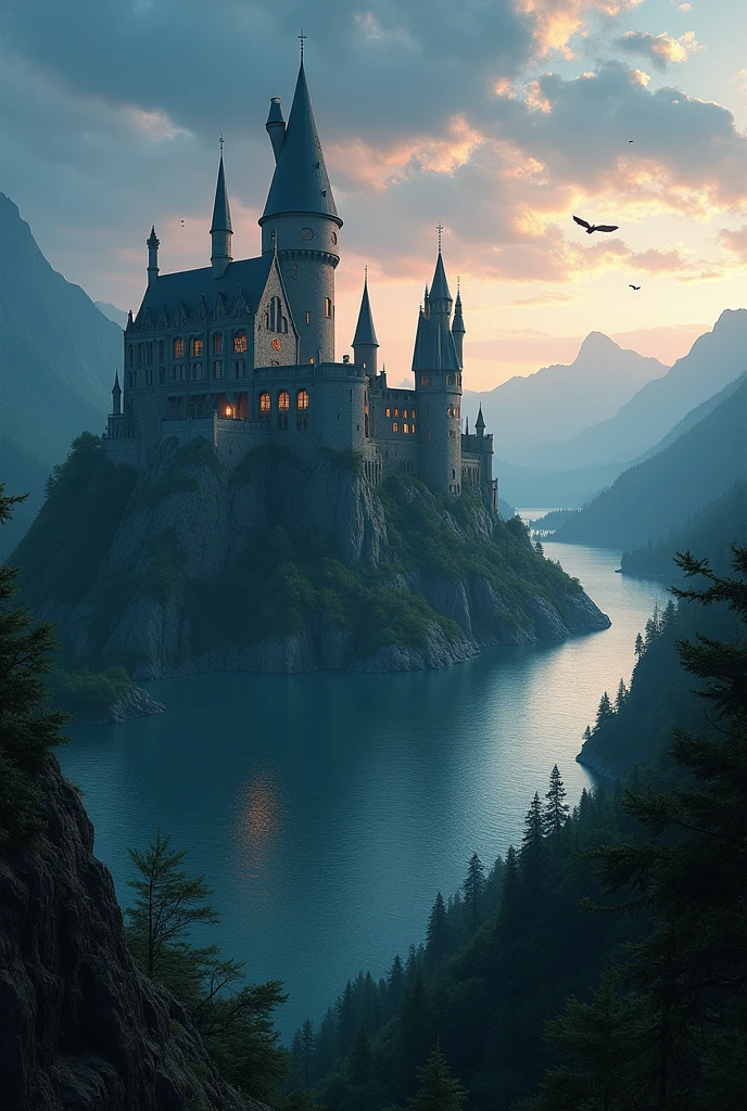 Give me a beautiful hogwarts picture 