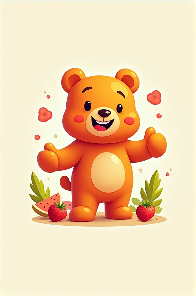 Creative healthy gummy logo