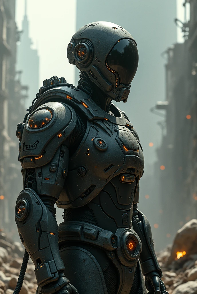 cybernetically enhanced soldier, born and bred to fight against the rogue AI and warlords that plague this godforsaken world