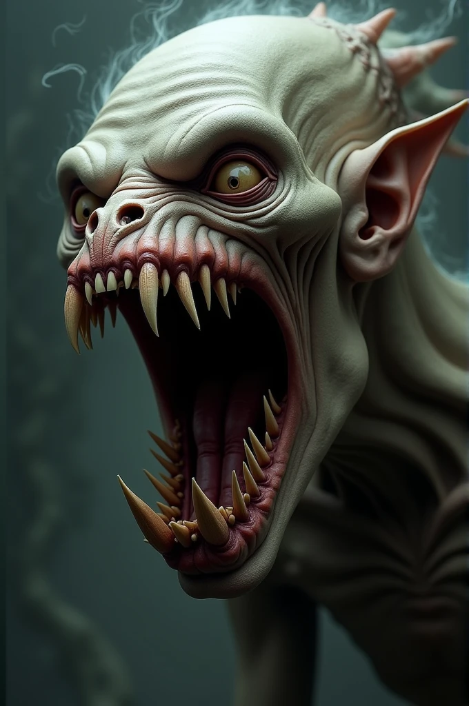 best quality, ultra high res, (photorealistic:1.4), no humans,
Complex_LA style, disgusting body horror zombie Labradoodle ,feraligatr, wide-eyed, amber eyes,French mauve blood ,mouth drool, Drooling on the ground,library,dof, high definition, detailed, intricate