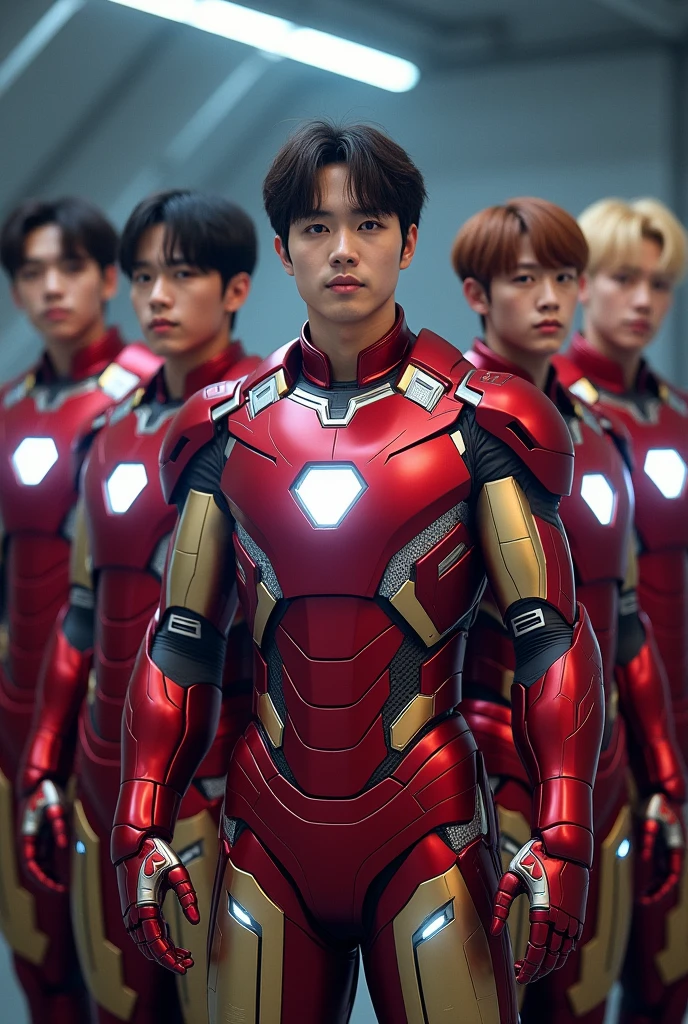 bts as iron man without mask