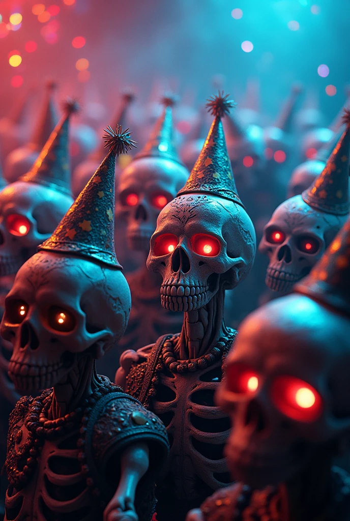 Skulls at a party
