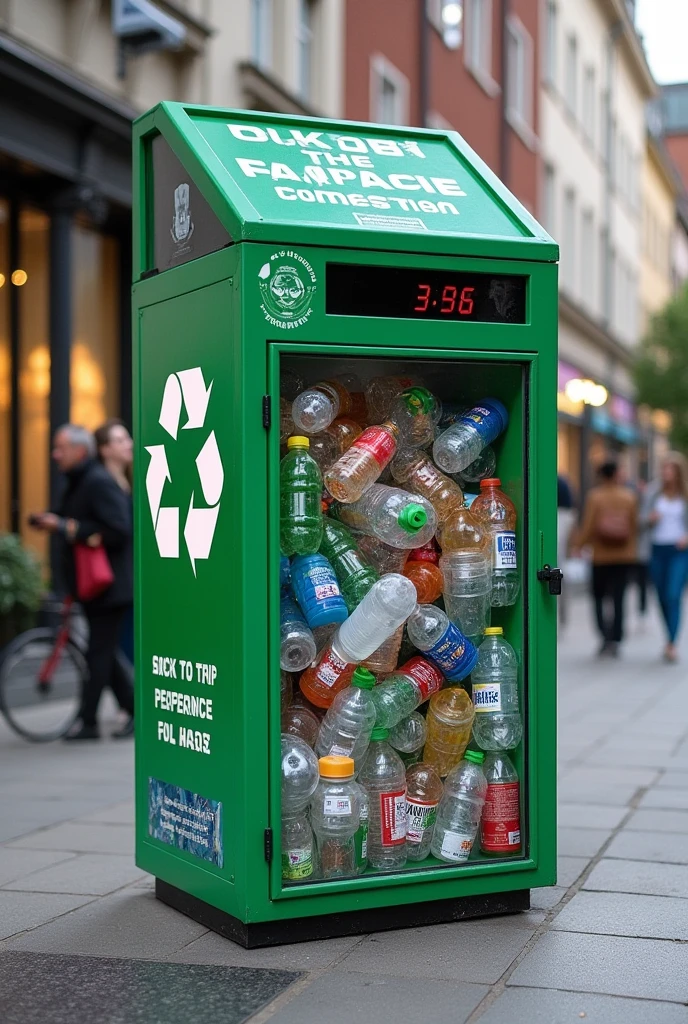 innovative plastic bottle recycling collection point to take advantage of waste drawing that attracts attention that is impressive GIVE ME A FRONT PICTURE