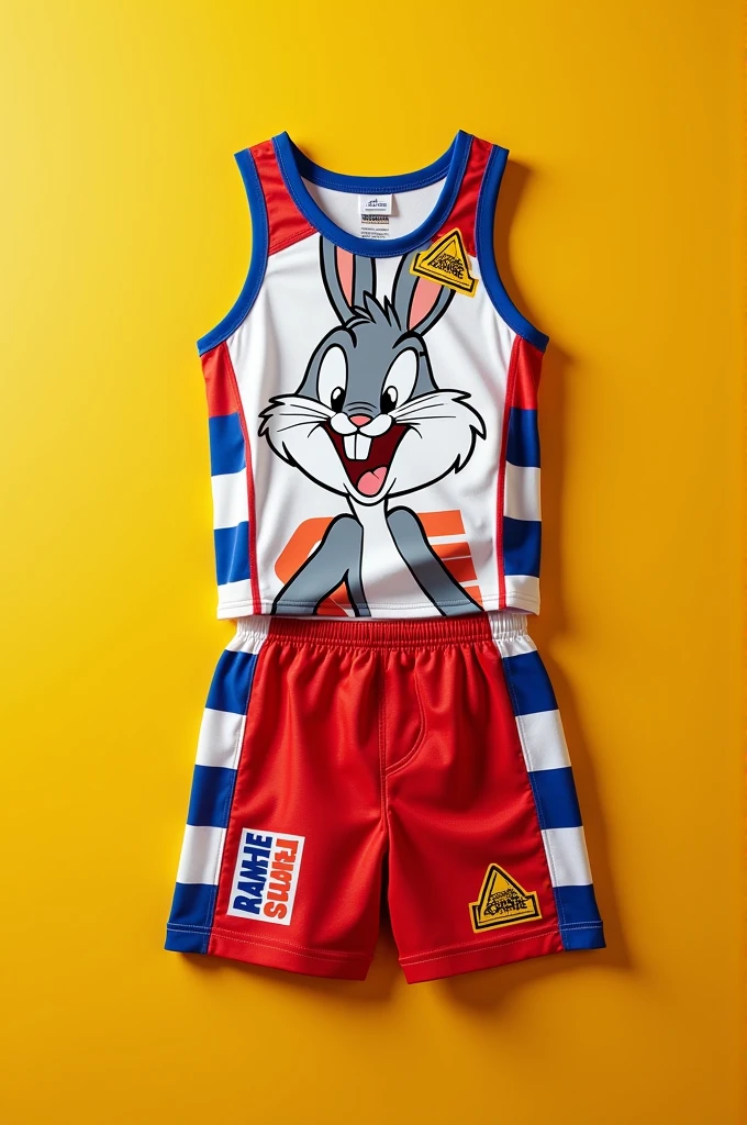 Create a Bugs Bunny themed sports uniform for kids