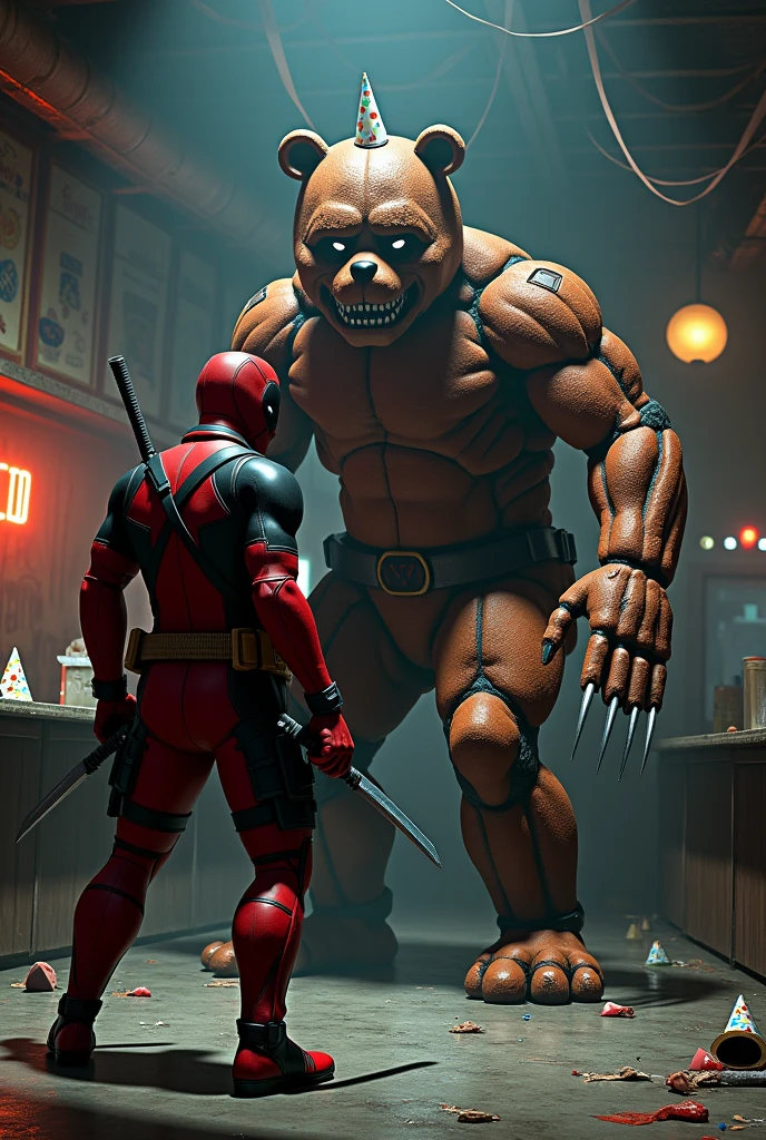 Deadpool vs Freddy Fazbear