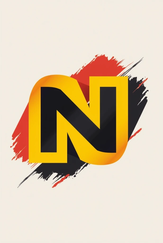 I need a logo for an Instagram news account that uses the colors yellow, black and red