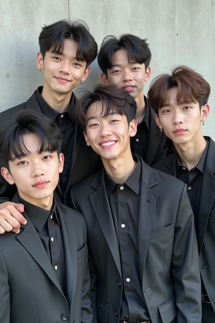 Create photos k-pop group boys 3