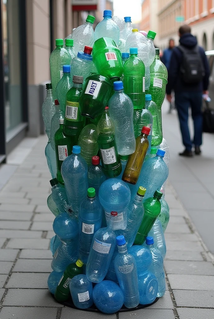 innovative plastic bottle recycling collection point to take advantage of waste drawing that attracts attention that is impressive GIVE ME A FRONT PICTURE