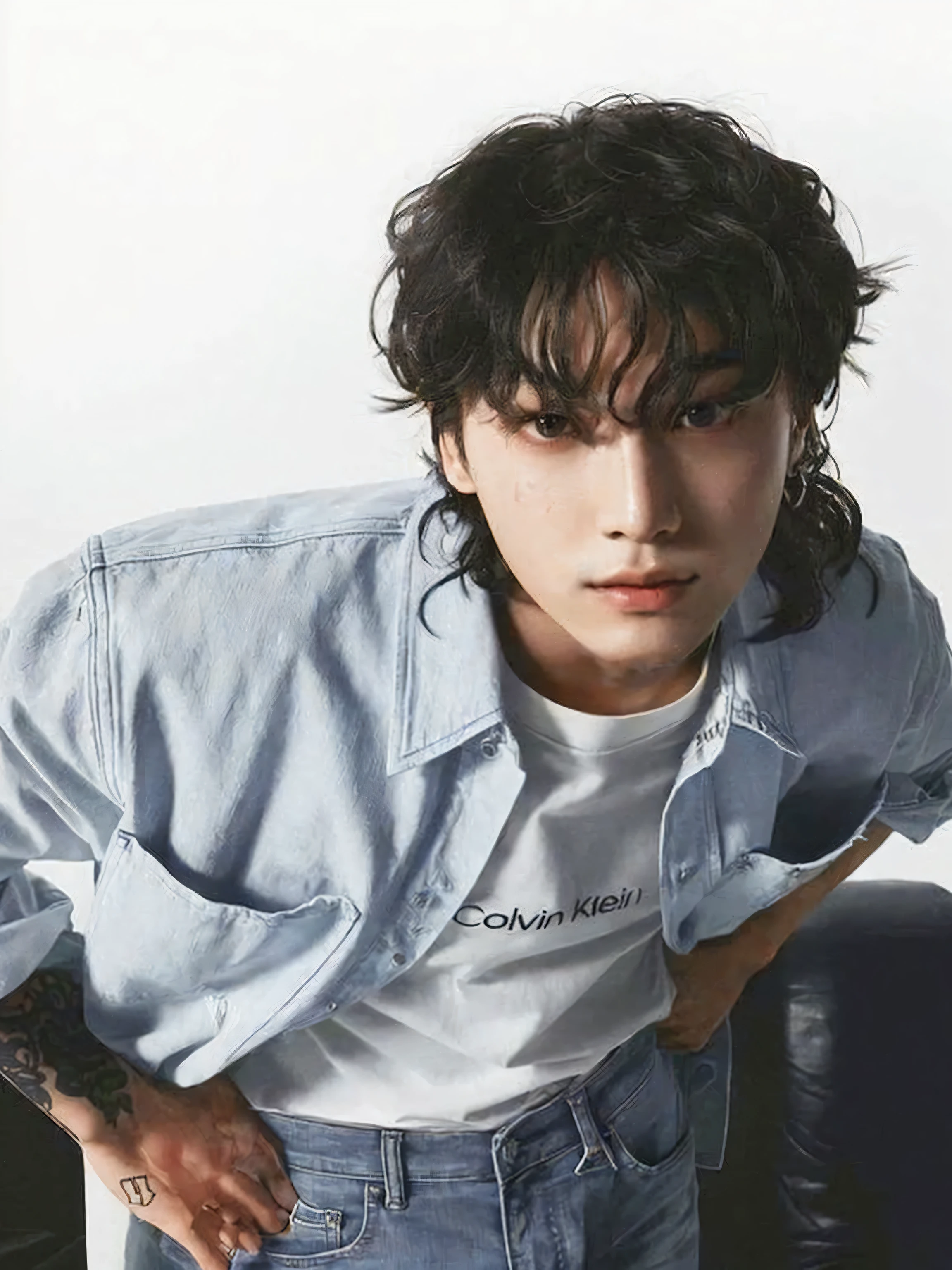 Man with a tattoo on his arm and a shirt, Wonbin Lee, cai xukun, hyung tae, Jinyoung Shin, Hong Jun Hyung, steven jung, sakimichan, photo to delete the words, hyung tae kim, Kentaro Miura&#39;s style!!!!, Tae June Kim, by Tadashi Nakayama, akira yoshizawa