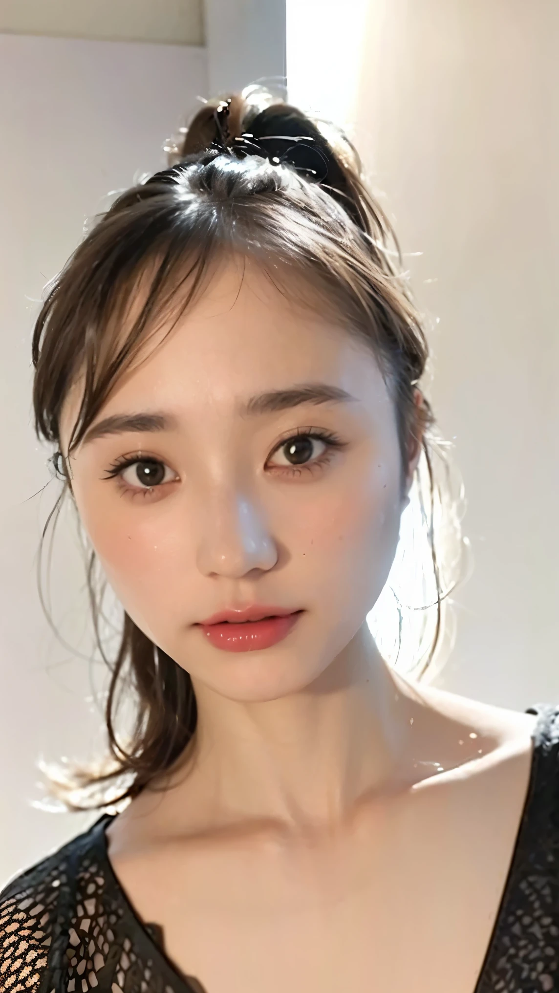 Everything modern:1.66, Cute Japanese Women Photos, smile, 20-year-old, Oil and hair palm for one-length straight hair:1.55, (photo Realistic:1.4), (hyper Realistic:1.4), (Realistic:1.3), (Smoother lighting:1.05), (Improving the quality of cinema lighting:0.9), 32K, 1 girl,20-year-oldの***, Realistic lighting, Backlight, The light shines on your face, Ray Tracing, (Bright light:1.2), (Improvement of quality:1.4), (Highest quality Realistic textured skin:1.4), fine grain, Detailed face,(smile:1.0), (Emphasis on face close-up:1.3), (Enhances the beauty of skin texture:1.1),((Extremely precise and accurate anatomy:1.0)), (Enhances the beauty of skin texture:1.1), Clean and glowing skin, mesh, thin:1.2, (Realistic:1.3), Realisticなライティング, (Smoother lighting:1.05), 32K, One Japanese woman, fine grain, Detailed face, (Film Grain:1.1),(Accentuates body lines:1.1), High resolution, Natural look, Kind eyes, Improves hair quality, Delicate light and shadow, Transparent muscles, Graceful pose, Beautiful Eyes, Sharp details, Soft light reflection, Beautiful contours, Delicate skin tone, Fine hair texture,Cute Japanese Women Photos,