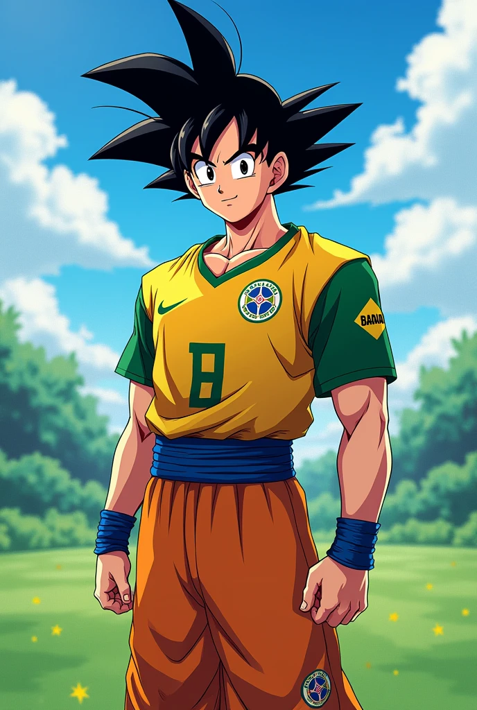 Goku with Bahia team shirt 