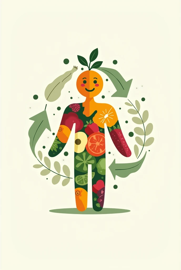 A logo for a sustainable social project that reuses food from street markets called mesa verde