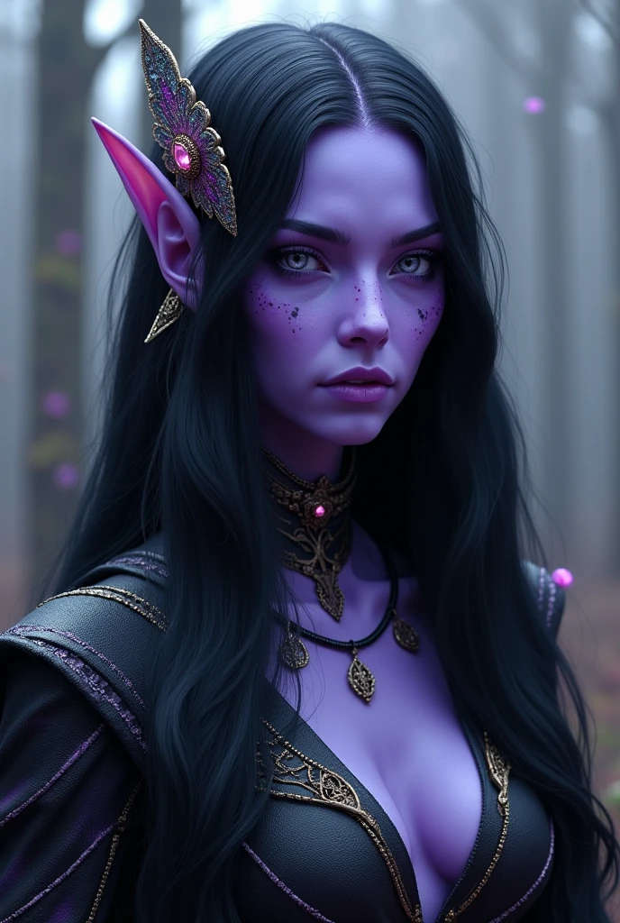 An avatar-like species, Only they are all women. They have purple skin, long black hair and her eyes are gray.