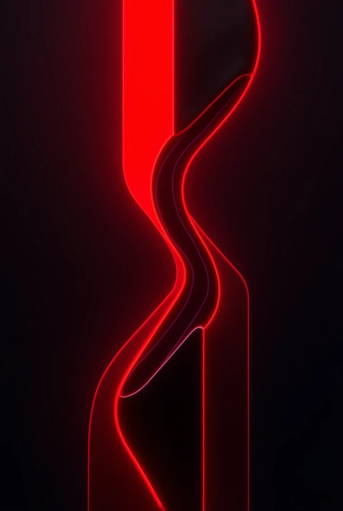 Neon red and black abstract image