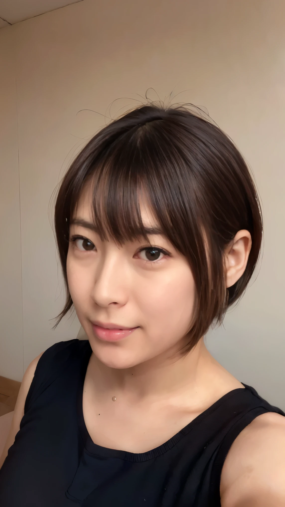 Everything modern:1.66, Cute Japanese Women Photos, smile, 20-year-old, Oil and hair palm for one-length straight hair:1.55, (photo Realistic:1.4), (hyper Realistic:1.4), (Realistic:1.3), (Smoother lighting:1.05), (Improving the quality of cinema lighting:0.9), 32K, 1 girl,20-year-oldの女の子, Realistic lighting, Backlight, The light shines on your face, Ray Tracing, (Bright light:1.2), (Improvement of quality:1.4), (Highest quality Realistic textured skin:1.4), fine grain, Detailed face,(smile:1.0), (Emphasis on face close-up:1.3), (Enhances the beauty of skin texture:1.1),((Extremely precise and accurate anatomy:1.0)), (Enhances the beauty of skin texture:1.1), Clean and glowing skin, mesh, thin:1.2, (Realistic:1.3), Realisticなライティング, (Smoother lighting:1.05), 32K, One Japanese woman, fine grain, Detailed face, (Film Grain:1.1),(Accentuates body lines:1.1), High resolution, Natural look, Kind eyes, Improves hair quality, Delicate light and shadow, Transparent muscles, Graceful pose, Beautiful Eyes, Sharp details, Soft light reflection, Beautiful contours, Delicate skin tone, Fine hair texture,Cute Japanese Women Photos,