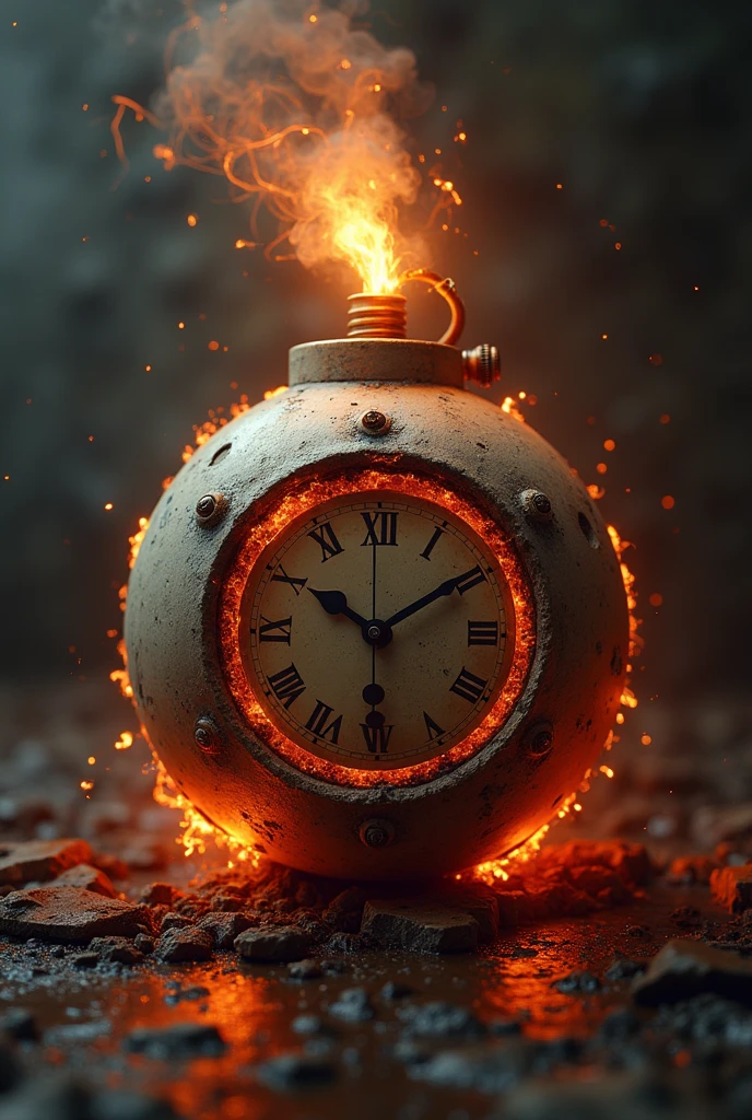 create a highly realistic image of a time bomb