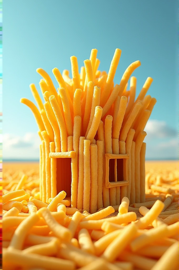A whole house of French fries