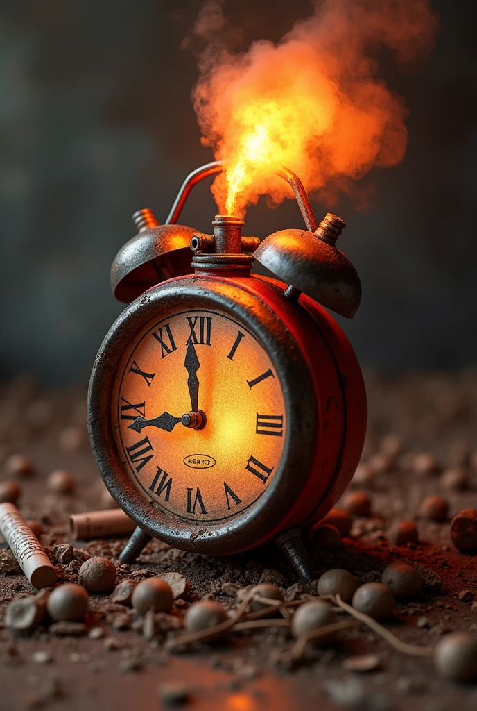 create a realistic image of a time bomb with dynamite
