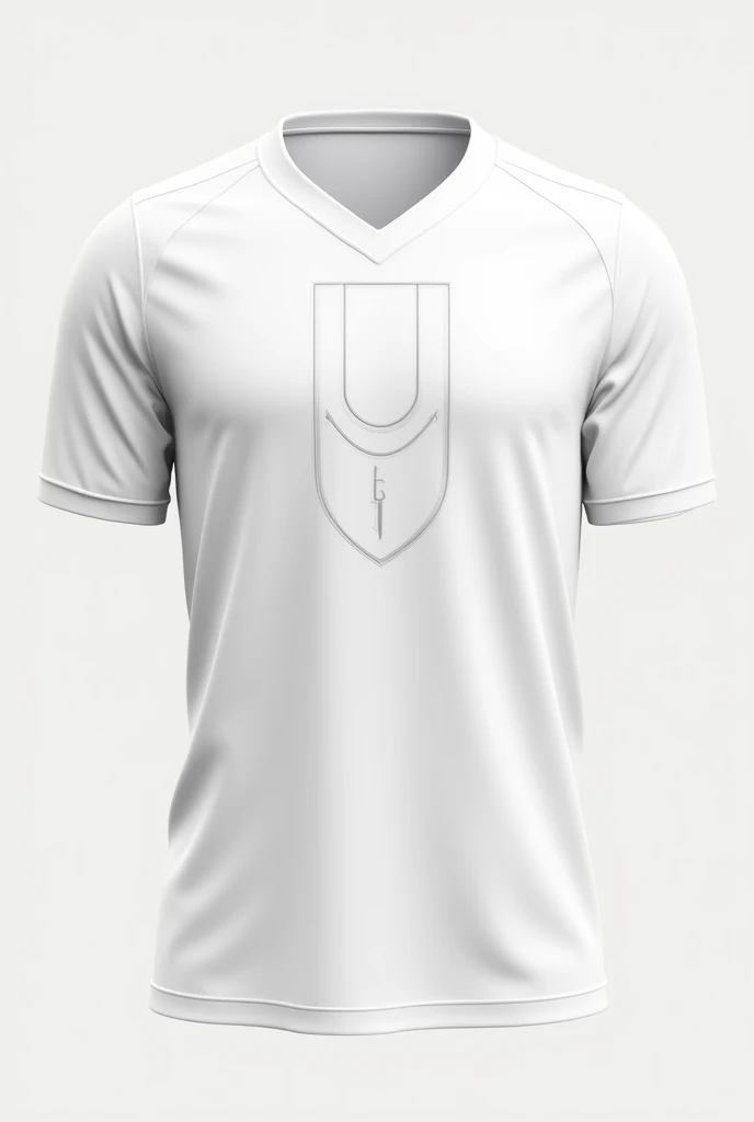 Create a shield for a micro soccer shirt that is simple and matches a white uniform
