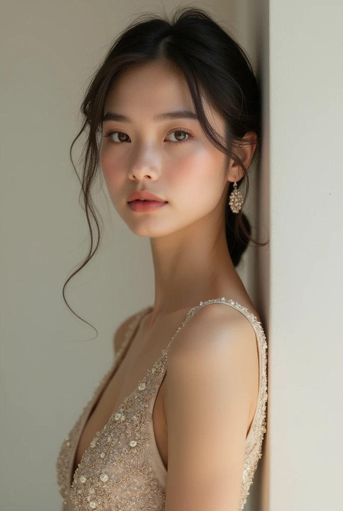 A very beautiful, well-dressed woman