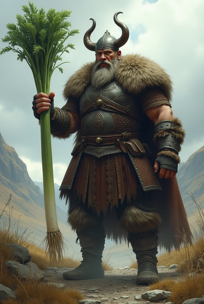 Viking with Leek
