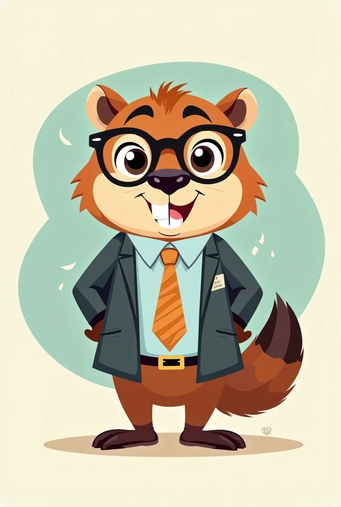 A tax education mascot in the form of an animal wearing a tax education outfit
(easy to draw)