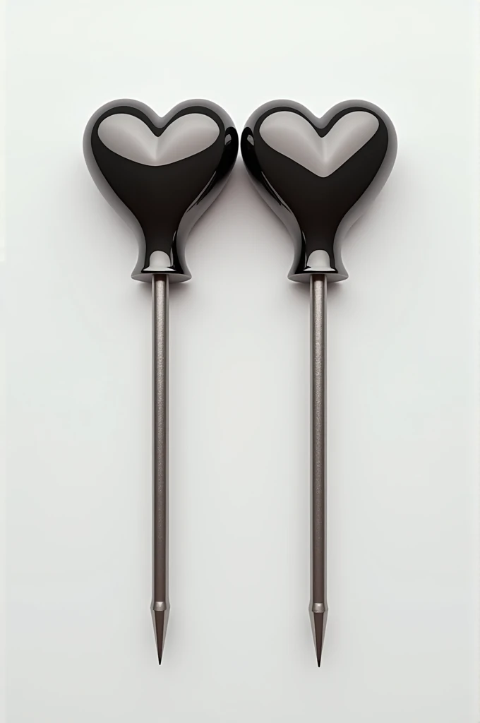 2 heart-shaped screwdrivers