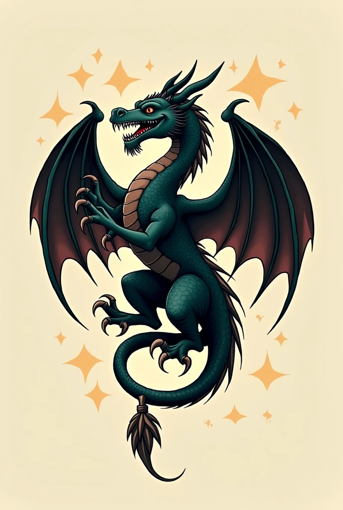 Hogwarts house logo, dragon, Cunning, Innovation creativity, Kitsune house name
