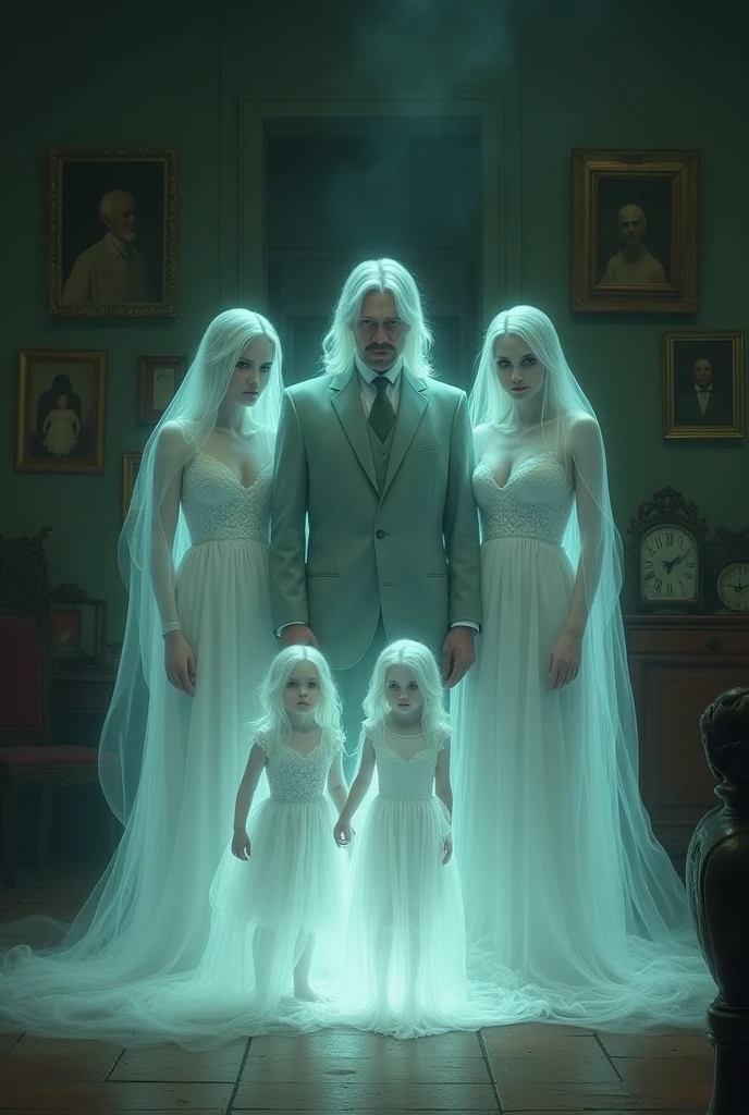 As a ghost family where the father is alive




