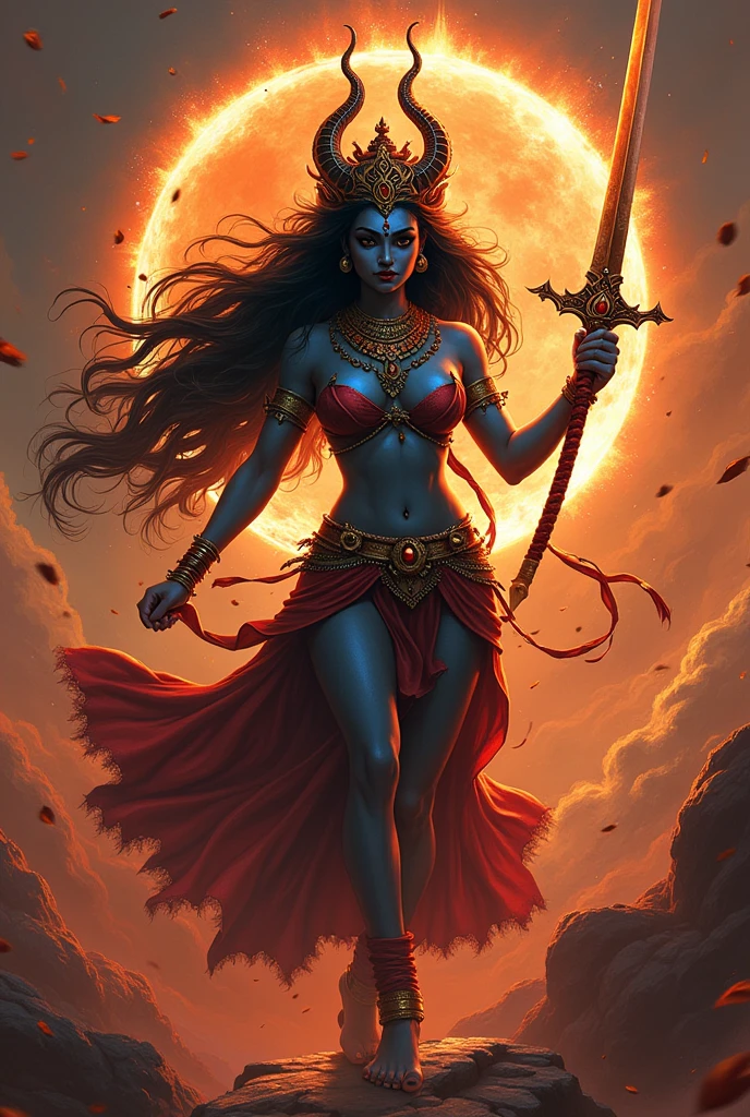 female goddess,karo,Goddess Kali,goddess durga,tigre,determination,strength,empowerment,Bravura,cause fear and discomfort,anger,lioness,elsword,弓,Dance