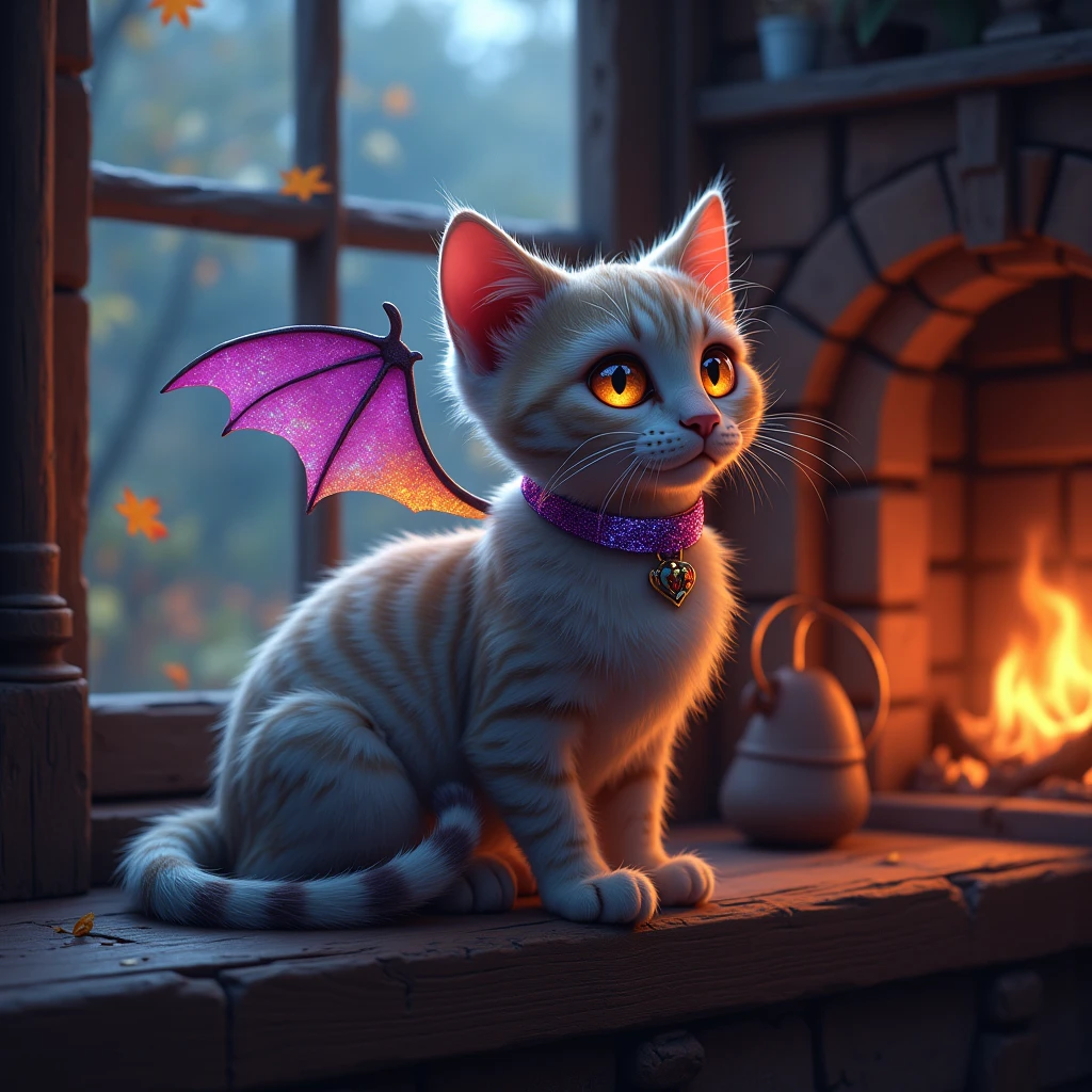 cute gothic vampire rainbow pastel cat familiar creature good and kind
she watched the couldren on the wooded fireplace and wear the fire place burning
#rainbowangelicwings #rainbowshineeyes #redrudysparklecollar #inthemoonlightlayingonawindowceel #snugglingupnextthethewindowceel #magical #fantasyfairytale #enchanted #hd #movie #thecharmedmovie #bulerainboweyes #glitterinfurr #3dfantasy #rainbowrleafeshittingspring #darkfantasywitchyhour #vam orange and coffee colors #coffeeandorangecolorcat #hazeleyesoftheforestwithatumnleafsinthem
#orangeswirlfur #coffeecolrswirl #batwingsinrainbowpastelcolors near the fire place watching the purple sparkle glitter rainbow couldren with a big magic wooden spoon in it the cats name purrfect and she was a gifted cat knowing her owner was a witch of the light arts shes on an errand at the moment