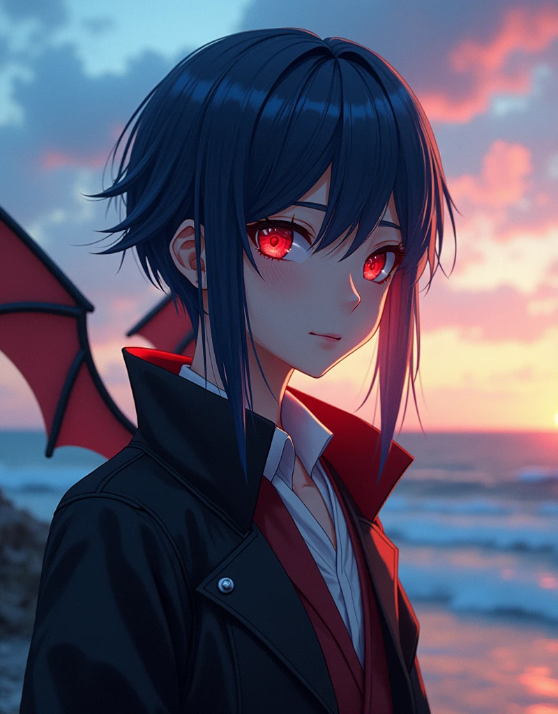 unparalleled "Tiny Waist" miling minchen (((remilia scarlet))), (bat wings), (vampire), short hair, (((blue hair))), ((standing)), ((((face close up)))), ((jacket, taut shirt)), evil smile,, sunset, a unparalleled young man with long black hair and a vest on insane nsfw standing in front of the ocean with a blue sky, (1girl:0.955), (bangs:0.575), (black eyes:0.572), (black hair:0.709), (blue sky:0.985), (closed mouth:0.536), (cloud:0.927), (day:0.980), (horizon:0.816), (japanese clothes:0.511), (lips:0.764), (long hair:0.775), (looking at viewer:0.811), (nose:0.534), (ocean:0.950), (outdoors:0.734), (realistic:0.814), (sky:0.988), (solo:0.937), (upper body:0.557), (water:0.600), aburdes, balanced eyes, (insane Best quality details:1.2),ultra realistic,8K ultra High definition,Ultra Detailed,ultra High quality texture,intricate details,ultra highdef detailed texture, finely detailed, ultra high detail, extremely detailed high quality texture cg, ultra high quality shadowasterpiece,max best quality, insane illustrations, ultra-detailed 16K, ultra realistic, clear focus, ultra highly detailed, professional lighting, dslr colorful details, iridescent colors BREAK factory super long lens, large mechanical robot structure, microchips, computers, luminescence, intricate details, Shitu-Mecha, (navel), (huge breasts:1.2), (green bikini:1.4), blonde hair, short hair, full body, physically-based rendering,professional,studio sunlighting,extreme detail description,nsfw,massif high saturate.varies,multi,etc. --v 6 --s 1000 --c 20 --q 500 --chaos 100